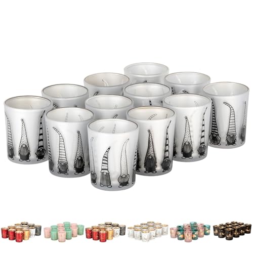 Kamelio 12er Set Teelichthalter Weihnachten Glas Windlicht Weihnachten Teelichtgläser Teelichtglas Kerzengläser Weihnachtsdeko Teelicht Weihnachts Windlichter Glas Deko Kamelio 12er Set Teelichthalter Weihnachten Glas Windlicht Weihnachten Teelichtgläser Teelichtglas Kerzengläser Weihnachtsdeko Teelicht Weihnachts Windlichter Glas Deko von Kamelio