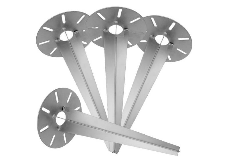 Kamelio Bodenhülse 4x Erdspieß Metall 30cm für Gartenleuchte Außenleuchte Steckdose von Kamelio