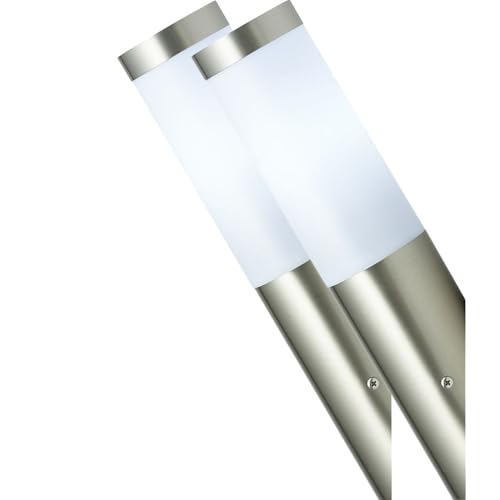 Wandleuchte aussen E27 aussenlampe Edelstahl Lampe Wand Aussenbeleuchtung Hauswand außenwandleuchte Wandlampe Außenlampe von Kamelio