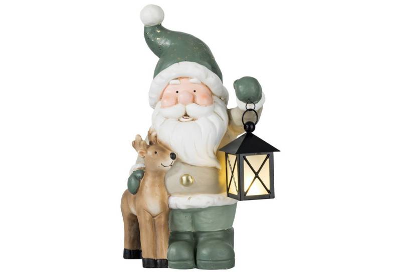 Kamelio Weihnachtsfigur Weihnachtsdeko Figur Weihnachtsfiguren mit LED Laterne Deko Figur (1 St), mit LED Laterne von Kamelio