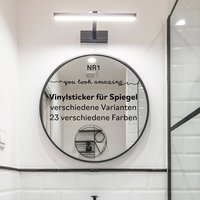 Aufkleber Für Spiegel - Dekoaufkleber You Look Amazing Und Andere Varianten Mirror Decal You Are Beutiful Look Cute- Vinylfolie Aufkleber Für Spiegel - Dekoaufkleber You Look Amazing Und Andere Varianten Mirror Decal You Are Beutiful Look Cute- Vinylfolie von Kamillionsdruck