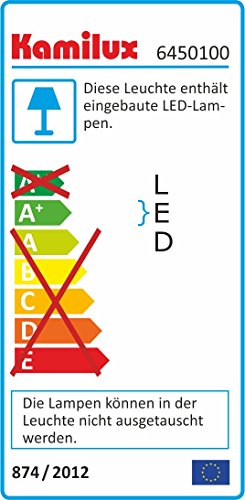 3 x New Gabi-LED IP44 flache LED Möbeleinbauleuchte 2,4Watt, Einbautiefe 22mm,Lichtfarbe kaltweiß, 4000 Kelvin, Farbe in edelstahl-gebürstet Optik 12V -Anschluß, fertig montiert, mit AMP Stecker von Kamilux