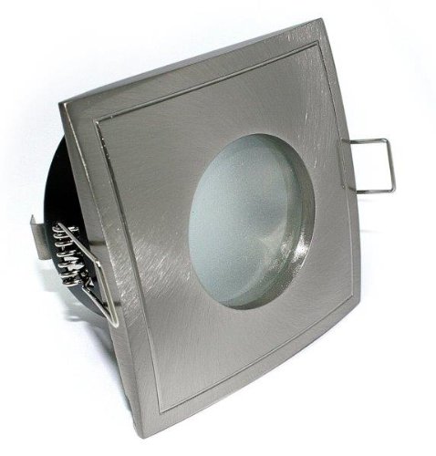 Aqua Square LED Feuchtraum IP65 Bad Badezimmerstrahler NUR 6cm EiNBAUTIEFE, Duschbereich, 230V, 5 Watt Power LED Leuchtmittel DIMMBAR in kaltweiss inklusive von Kamilux