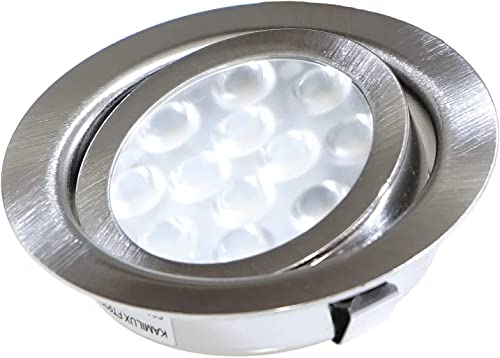 Kamilux 2er Set LED Möbeleinbaustrahler Laura Schwenkbar 12Volt 3Watt inkl. Anschlusskabel mit Stecker Farbe: Edelstahl gebürstet Lichtfarbe: Tageslichtweiß 5000K Kamilux 2er Set LED Möbeleinbaustrahler Laura Schwenkbar 12Volt 3Watt inkl. Anschlusskabel mit Stecker Farbe: Edelstahl gebürstet Lichtfarbe: Tageslichtweiß 5000K von Kamilux