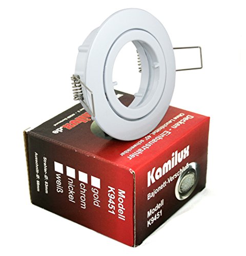 Kamilux Bajo in weiß inkl. flaches 5W Modul Step-Dimmung in warm-weiß von Kamilux