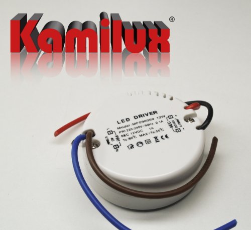 LED-Trafo 12Volt für LED Beleuchtung z.B. Flatty,Sternenhimmel, 12Watt - Rund, passend für Schalterdosen von Kamilux