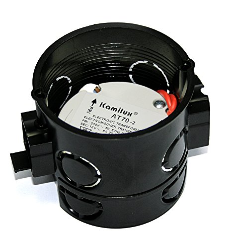 LED-Trafo 12Watt 12V-Niedervolt Bauform: Rund Elektronischer LED-Trafo 12Volt für LED Beleuchtung z.B. Flatty/Sternenhimmel, 12Watt - Rund, passend für Schalterdosen von Kamilux