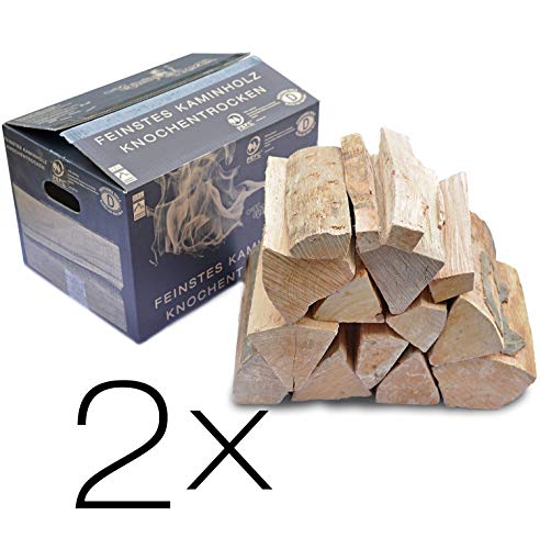 Kaminholz KaminHexen 2 x 12,5 kg Double Feature Buche, Stammholz aus Deutschland PEFC von KaminHexen