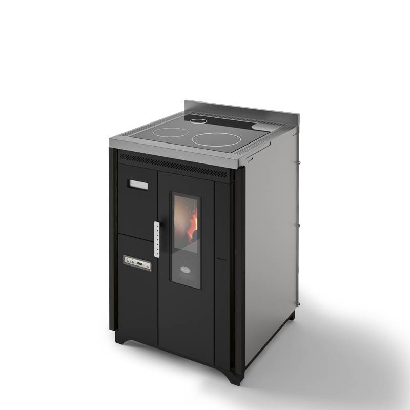 Nina - Pelletherd integriert Eva Calor 7KW von KaminStore24