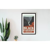 Black Canyon Colorado Poster - Nationalpark Druck von KaminTersieff