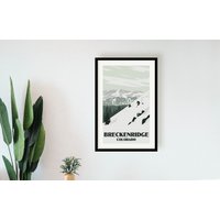 Breckenridge Colorado Poster - Mountain Ski Area Print von KaminTersieff