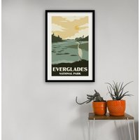 Everglades Florida Poster - Nationalpark Print von KaminTersieff