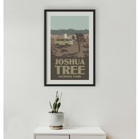 Joshua Tree California Poster - Van Living National Park Print von KaminTersieff