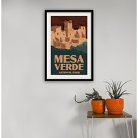 Mesa Verde Colorado Poster - Nationalpark Druck von KaminTersieff