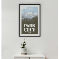 Park City Utah Poster - Skiurlaub von KaminTersieff