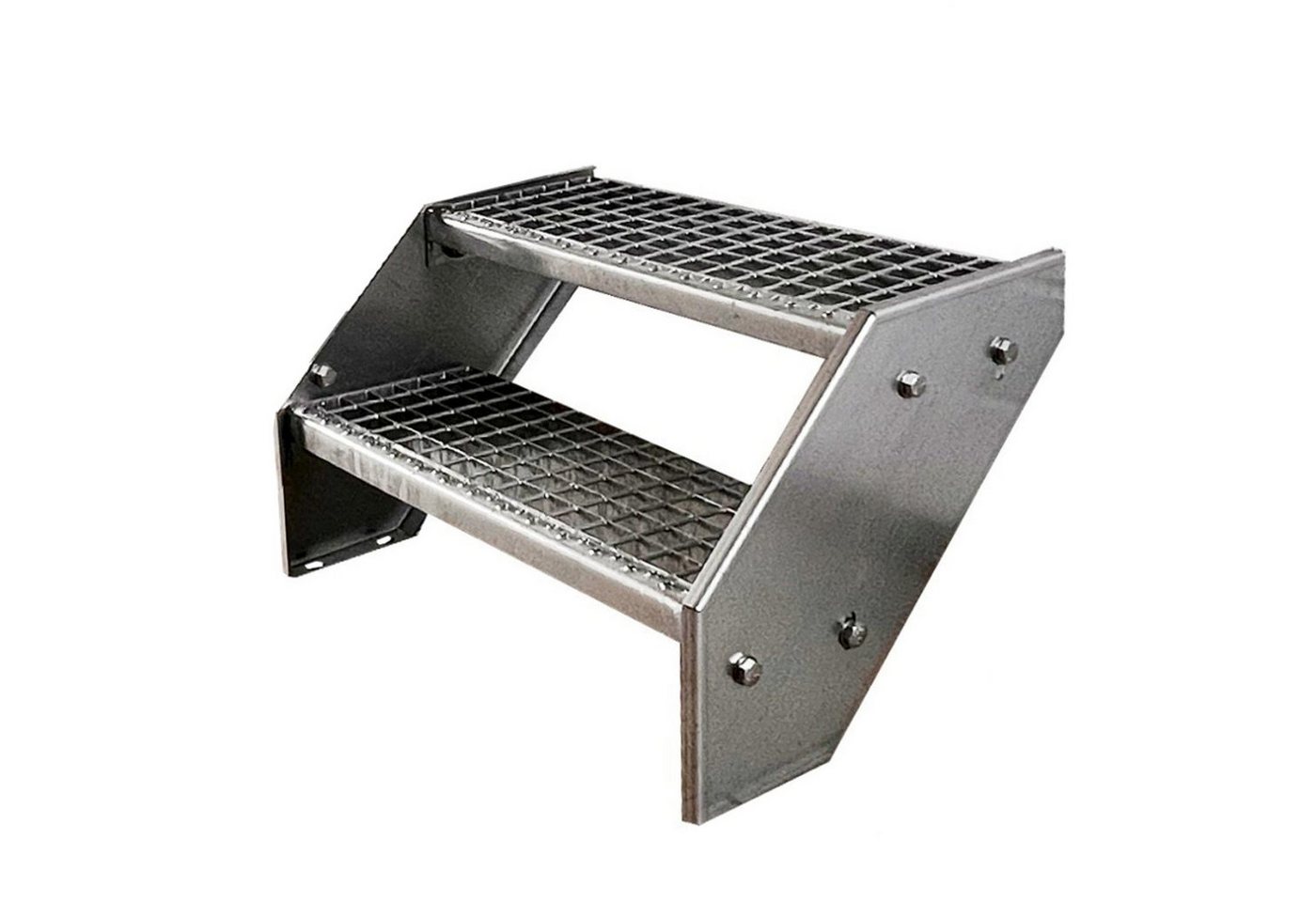 Kaminbau Mierzwa Außentreppe Premium Treppe Verzinkt mit und ohne Geländer, für Geschosshöhen bis 38.00 cm, Stufen Gitterroststufen nach DIN 24531, (Höhe 38 cm, Stufenbreite und Geländerart wählbar), Gartentreppe Stahltreppe Wetterfest Rostfrei Feuer-Verzinkt Rutschfest Kaminbau Mierzwa Außentreppe Premium Treppe Verzinkt mit und ohne Geländer, für Geschosshöhen bis 38.00 cm, Stufen Gitterroststufen nach DIN 24531, (Höhe 38 cm, Stufenbreite und Geländerart wählbar), Gartentreppe Stahltreppe Wetterfest Rostfrei Feuer-Verzinkt Rutschfest von Kaminbau Mierzwa