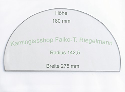 Kaminglas Sichtscheibe passend für Bullerjan 02 von Kaminglasshop, Markenglas - Robax von Schott AG