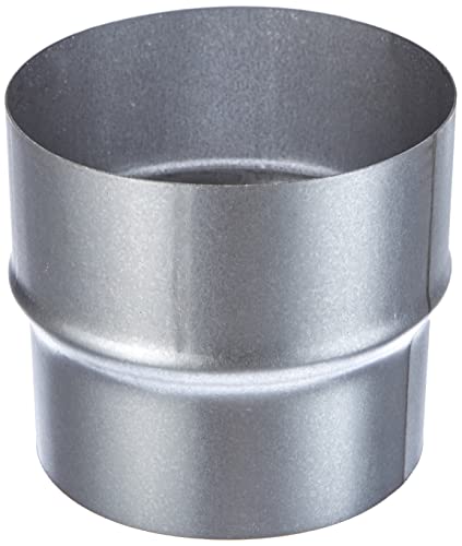 Kamino Flam Erweiterung silber, rostfreie Rohrerweiterung aus feueraluminiertem Stahl, geprüft nach Norm EN 1856-2, zum Anschluss von 110 mm in ein 120 mm Rohr, Edelstahloptik von Kamino-Flam