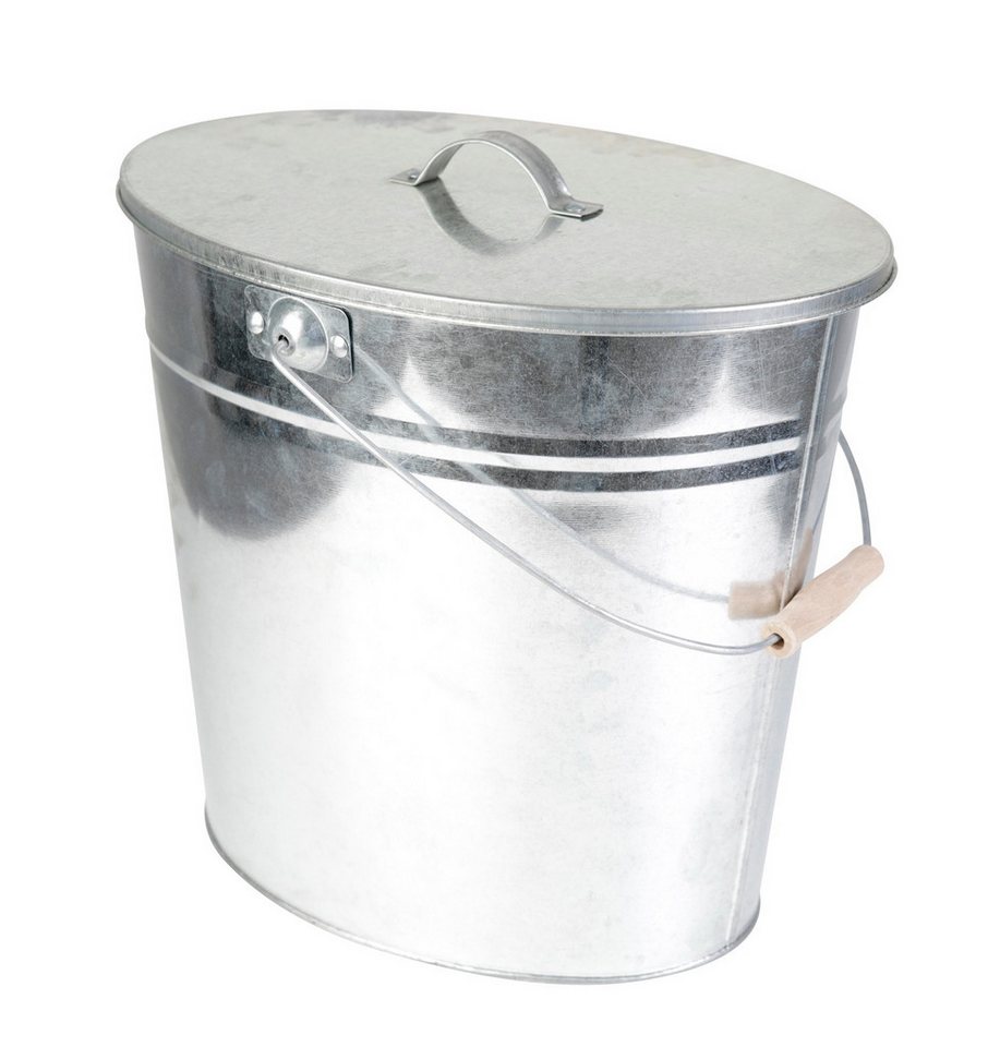 Kamino Flam Mülleimer Ascheeimer Mehrzweckeimer Eimer verzinkt mit Deckel und Henkelgriff, hitzebeständiges Material, wärmeisolierter Holzgriff Kamino Flam Mülleimer Ascheeimer Mehrzweckeimer Eimer verzinkt mit Deckel und Henkelgriff, hitzebeständiges Material, wärmeisolierter Holzgriff von Kamino Flam