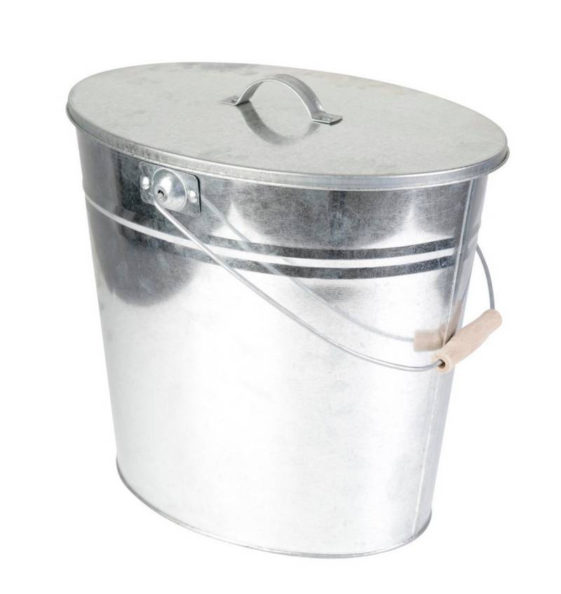 Kamino Flam Mülleimer Ascheeimer Mehrzweckeimer Eimer verzinkt mit Deckel und Henkelgriff, hitzebeständiges Material, wärmeisolierter Holzgriff Kamino Flam Mülleimer Ascheeimer Mehrzweckeimer Eimer verzinkt mit Deckel und Henkelgriff, hitzebeständiges Material, wärmeisolierter Holzgriff von Kamino Flam