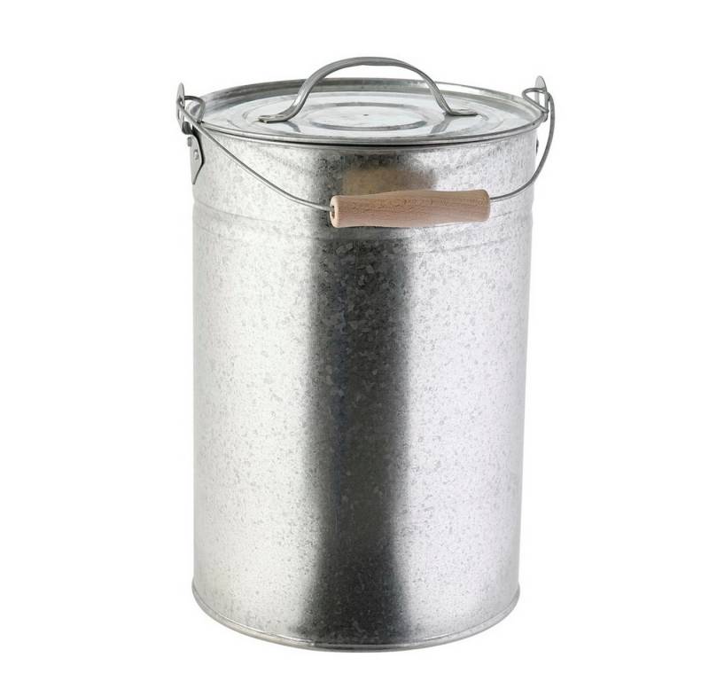 Kamino Flam Mülleimer Ascheeimer Stahl-Mülltonne Ascheimer mit Deckel, verzinkter Mehrzweckeimer mit Henkelgriff Kamino Flam Mülleimer Ascheeimer Stahl-Mülltonne Ascheimer mit Deckel, verzinkter Mehrzweckeimer mit Henkelgriff von Kamino Flam