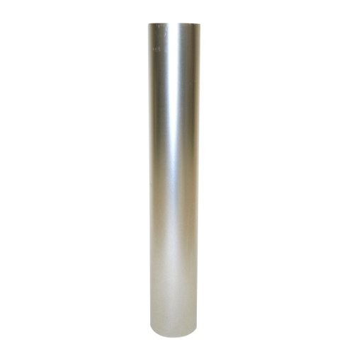 Kamino Flam Ofenrohr silber, feueraluminiertes Rauchrohr aus Stahl für sichere Ableitung von Verbrennungsgasen, rostfreies Kaminrohr, geprüft nach Norm EN 1856-2, Maße: L 750 x Ø 130 mm von Kamino-Flam