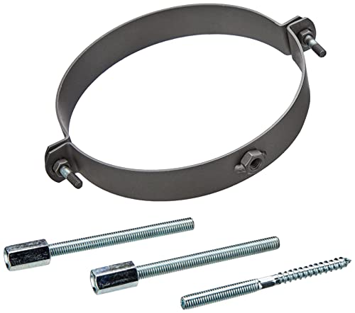 Rohrhalter gussgrau verstellbar f. 150er, Grau von Kamino-Flam