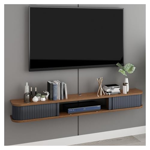 Kamnik Schwebendes TV-Regal, an der Wand montierter schwimmender TV-Ständer, Medienkonsole, schwebendes TV-Schrank-Wandregal, für Schlafzimmer, Wohnzimmer, Medienraum (Farbe: A, Größe: 100 cm) von Kamnik