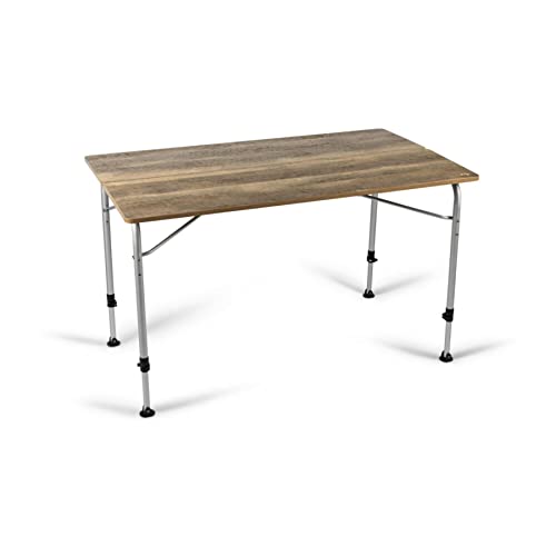 Dometic Zero Light Oak Campingtisch Outdoor-Tisch Gartentisch Esstisch 120x70x59-72cm One-Touch-System von Kampa