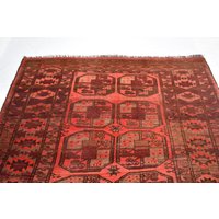 Antiker Handgeknüpfter Turkmkan Filpai Teppich/100% Wolle Handgeknüpfter Traditioneller Flachgewebe Größe 5'5 X 9'8 Feet von Kamrancarpets