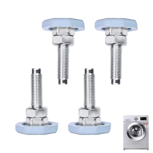 4 Stück AFC72755401 Waschmaschinen-Nivellierbeine für LG-Frontlader-Unterlegscheiben, verzinkt, Rostgeräuschreduzierung, verstellbare 5,1 cm Basis, Ersatzfüße 4 Stück AFC72755401 Waschmaschinen-Nivellierbeine für LG-Frontlader-Unterlegscheiben, verzinkt, Rostgeräuschreduzierung, verstellbare 5,1 cm Basis, Ersatzfüße von Kamrexi