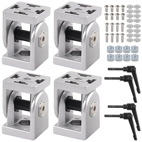 Gelenkverbinder Kamtop 4 Stück 4040 Nut 8 einstellbarer Winkelverbinder Aluprofil Gelenk Verbinder aus Zinklegierung, 180 ° Drehbereich, mit Klemmhebel, Montagezubehör für Aluprofil Gelenkverbinder Kamtop 4 Stück 4040 Nut 8 einstellbarer Winkelverbinder Aluprofil Gelenk Verbinder aus Zinklegierung, 180 ° Drehbereich, mit Klemmhebel, Montagezubehör für Aluprofil von Kamtop