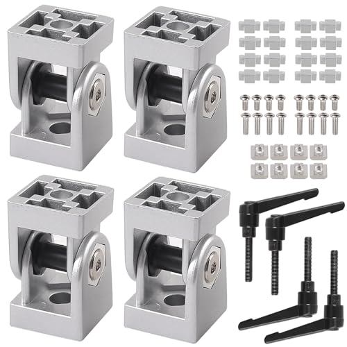 Winkelverbinder Kamtop Gelenkverbinder 4 Stück Gelenk Aluprofil 3030 Nut 8 Einstellbarer Aluprofil Gelenk Verbinder aus Zinklegierung, 180 ° Drehbereich, mit Klemmhebel, Montagezubehör für Aluprofil Winkelverbinder Kamtop Gelenkverbinder 4 Stück Gelenk Aluprofil 3030 Nut 8 Einstellbarer Aluprofil Gelenk Verbinder aus Zinklegierung, 180 ° Drehbereich, mit Klemmhebel, Montagezubehör für Aluprofil von Kamtop