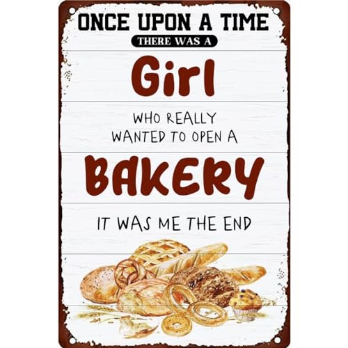KanaAt Once upon a Time There Was A Girl Who Really Wanted To Open a Bakery Schild Lustiges Metall-Blechschild Neuheit Küche Bar Club Garage Wanddekoration 20,3 x 30,5 cm, 1-1dewqjt-05 KanaAt Once upon a Time There Was A Girl Who Really Wanted To Open a Bakery Schild Lustiges Metall-Blechschild Neuheit Küche Bar Club Garage Wanddekoration 20,3 x 30,5 cm, 1-1dewqjt-05 von KanaAt