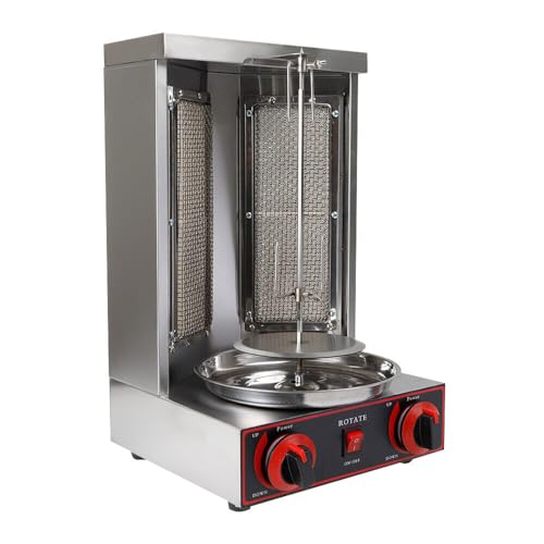 Dönergrill, 3000W Gas Döner Kebab Machine Kebap Grill Gyrosgrill Vertikalgrill Drehgrill Mit Drehspieß Kebab Maschine Automatisches Spinnen Grill von Kanbihao