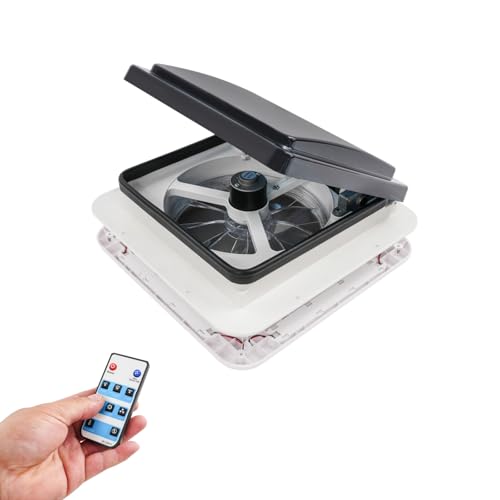 Kanbihao Air Belüftung für Wohnmobil, 12V Dachventilator Dachlüfter mit 6 Geschwindigkeitsstufen Dachfenster Dachluke für RV, Wohnmobil und Wohnwagen, 36x36cm Kanbihao Air Belüftung für Wohnmobil, 12V Dachventilator Dachlüfter mit 6 Geschwindigkeitsstufen Dachfenster Dachluke für RV, Wohnmobil und Wohnwagen, 36x36cm von Kanbihao