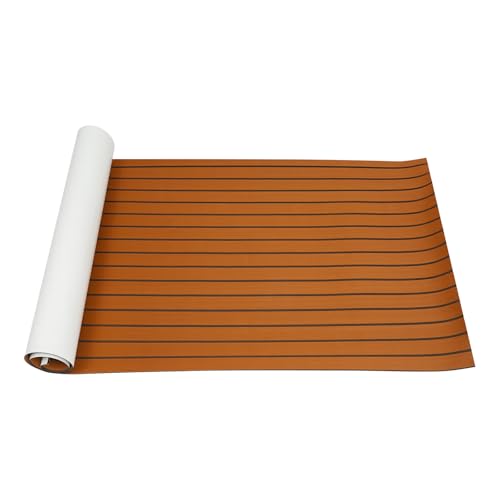 Teak Eva Schaum Boot Bodenbelag Matte Selbstklebend Deck Matte Teakholzimitat Deck Teppich für Boote Schiffsdecks Yachtboden Schwimmbad Motorboot Schnellboot Kajak 270 x 90cm Brown Teak Eva Schaum Boot Bodenbelag Matte Selbstklebend Deck Matte Teakholzimitat Deck Teppich für Boote Schiffsdecks Yachtboden Schwimmbad Motorboot Schnellboot Kajak 270 x 90cm Brown von Kanbihao