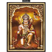 Pawanputra Hanuman Photo Frame, Führt Den Richtigen Weg Zur Gelassenheit, Zum Einfachen Und Sicheren Leben von KanchanBai