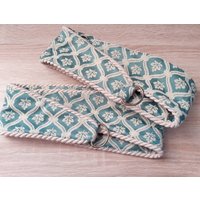 Luxuriöse Salbei Krawatte Backs Rosebys Bed Bath Home Ein Paar Fertige Vorhänge Rücken von KandAtreasuresshop