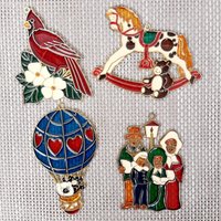 Vintage "Buntglas' Kunststoff Dekorative Fenster Oder Wandbehang Figuren Suncatcher Weihnachtslieder Sänger Kinderzimmer Dekoration Retro von KandAtreasuresshop