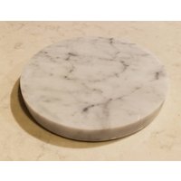 1 "Dicke Bianco Carrara Marmor Kreise 15, 20, 10, 11, 12, 13, 14, 16" Durchmesser Erhältlich, Untersetzer, Kunstsockel. Kostenloser Versand von KandMStoneandGlass