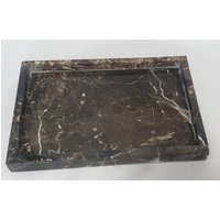 Emperador Dark Marble Tablett 10 "x 6 3/4" Höhe 1", Kostenloser Versand Schöner Marble, Perfekt Für Ein Einweihungsgeschenk von KandMStoneandGlass