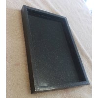 Handgefertigtes Tablett Aus Absolut Schwarzem Granit, 25, 4 X 16, 5 2, 5 cm | Höhe, Kostenloser Versand. Wunderschön, Perfekt Für Ein von KandMStoneandGlass