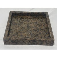 Tropical Brown Granit Handmade Tablett 6 "× 6" Höhe 3", Perfekt Für Ihren Nachttisch, Badezimmer, Oder Ich Benutze Sie Als Schmucktablett Tropical Brown Granit Handmade Tablett 6 "× 6" Höhe 3", Perfekt Für Ihren Nachttisch, Badezimmer, Oder Ich Benutze Sie Als Schmucktablett von KandMStoneandGlass