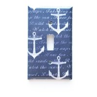 Handgefertigte Anker Lichtschalter Abdeckung von KanderaStudio