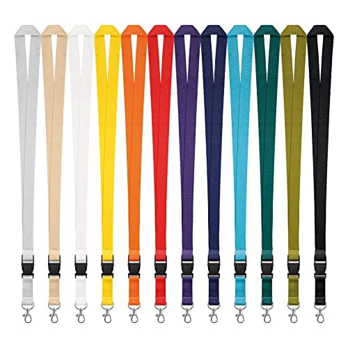 Kandinsky® 25 Stk. DUNKELBLAUE Schlüsselbänder mit Schnellverschluss 20mm x 900mm Lanyards Umhängebänder geeignet für Messen und Veranstaltungen. von Kandinsky