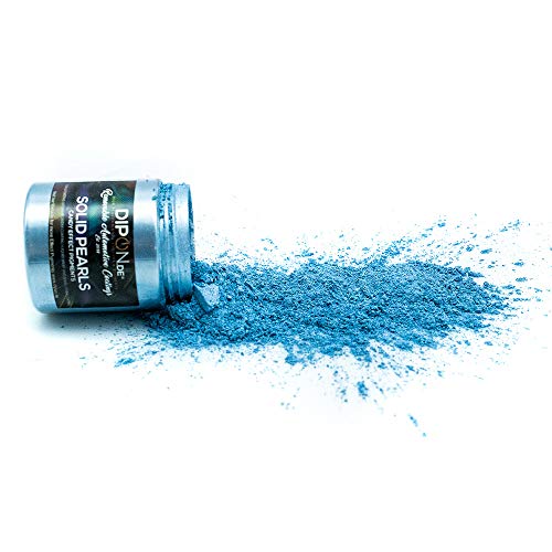 KandyDip DIPON® EffectPigments Silverstone Light Blue Pearl Effektpigment Perlglanz Metallic Pulver Pigment für Epoxidharz Autolack Sprühfolie Aquarell Seife Powder (25 Gramm) von KandyDip