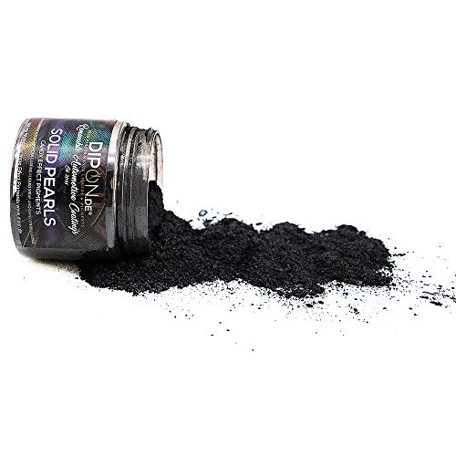 KandyDip Effektpigment Black Hole SCHWARZ Pearl Perlglanz Metallic Farbpulver Pigment für Epoxidharz Autolack Sprühfolie Pigmente Aquarell Seife Powder (25 Gramm) von KandyDip