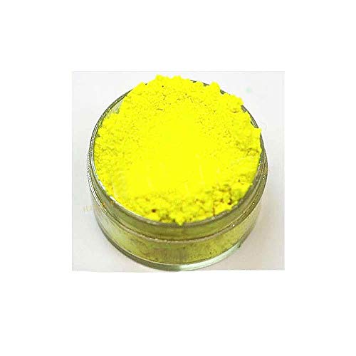 KandyDip Effektpigment NEON GELB Yellow Flourescent FLUORESZIEREND Farbpulver Pigment für Epoxidharz Autolack Sprühfolie Pigmente Aquarell Seife Powder (5 Gramm) von KandyDip