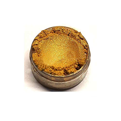 KandyDip Effektpigment TOP Secret Gold Pearl Perlglanz Metallic Farbpulver Pigment für Epoxidharz Autolack Sprühfolie Aquarell Seife Powder (25 Gramm) von KandyDip